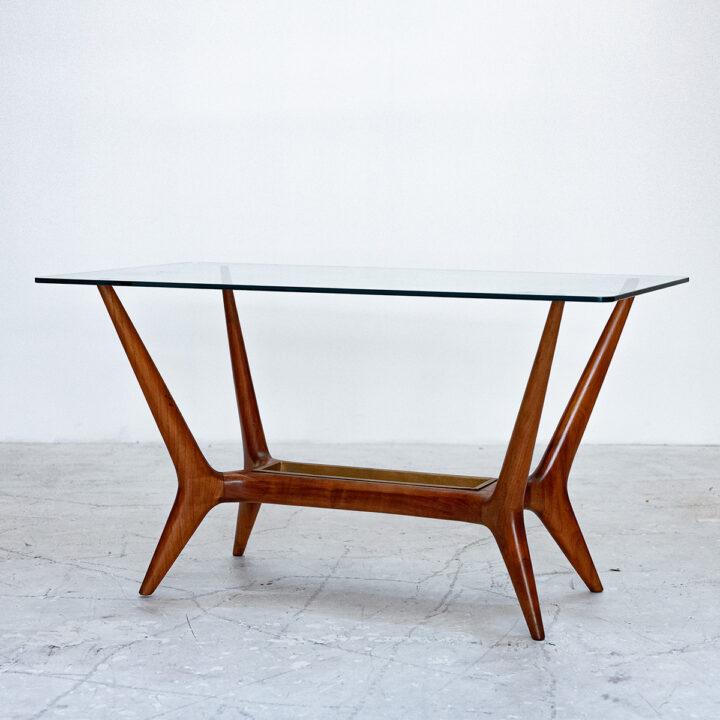 Glass Top Coffee Table by Ico Parisi, 1950s