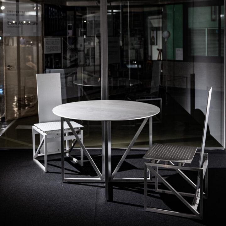 EDO Alminium Chair & Table, Kisho Kurokawa ,Japan