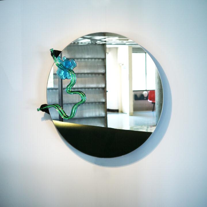 Wall Mirror in Murano by Nanda Vigo, 1985