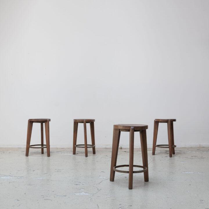 PIERRE JEANNERET – High Stool with iron ring