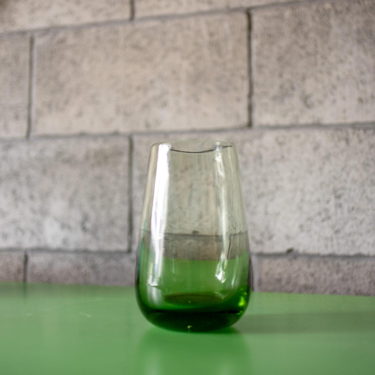 CLAUDE MORIN – Green Glass Vase