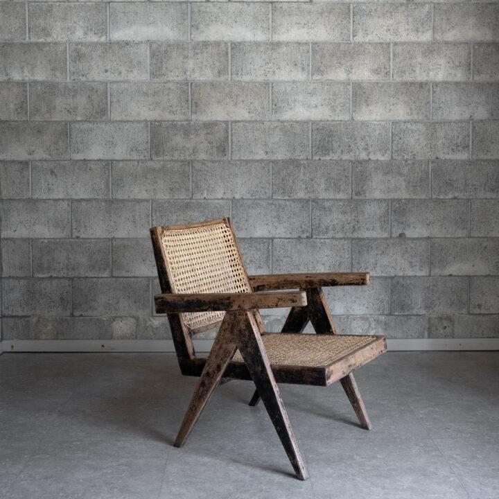 PIERRE JEANNERET – Black Easy Armchair