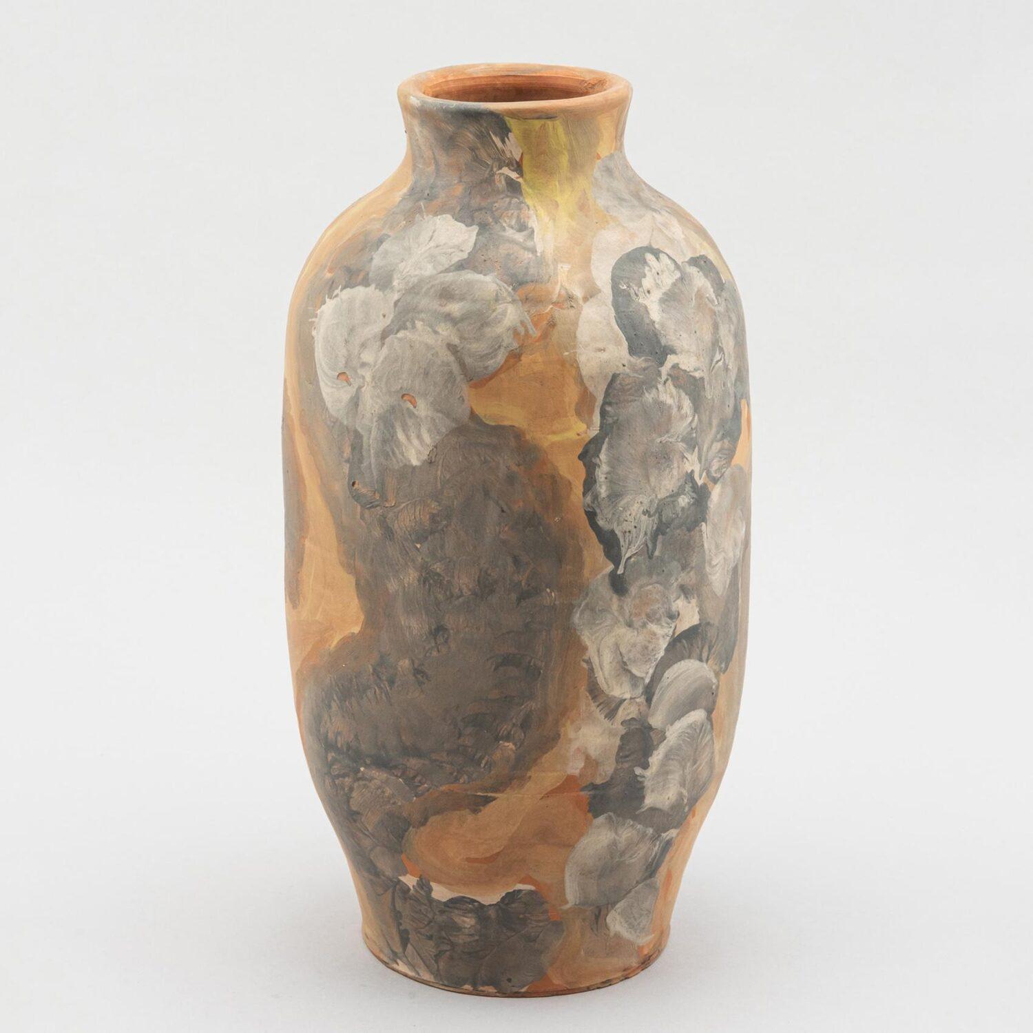 Large Vase with Floral Pattern, Vallauris
