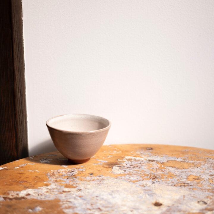 Teacup / Red Clay and Pearl Grey Glaze