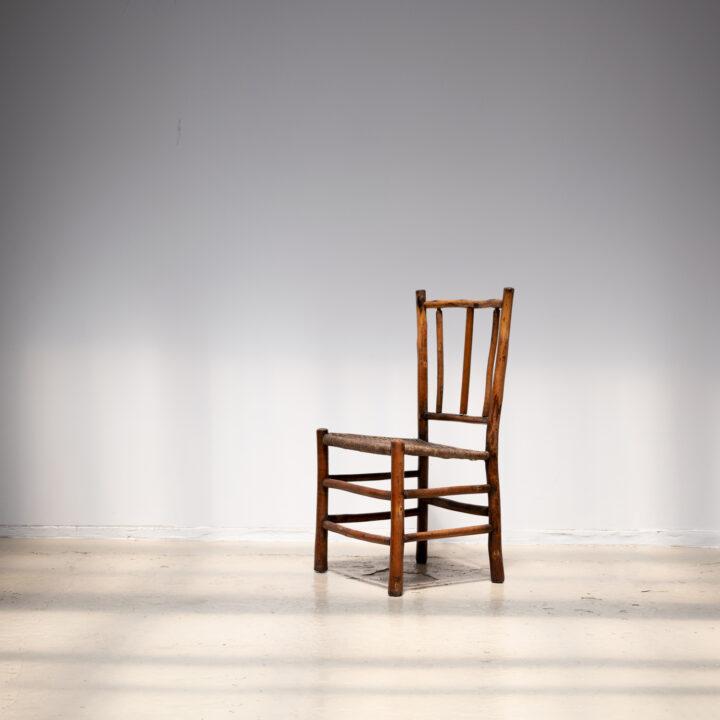 19th Century England Woven Splint Seat Chair