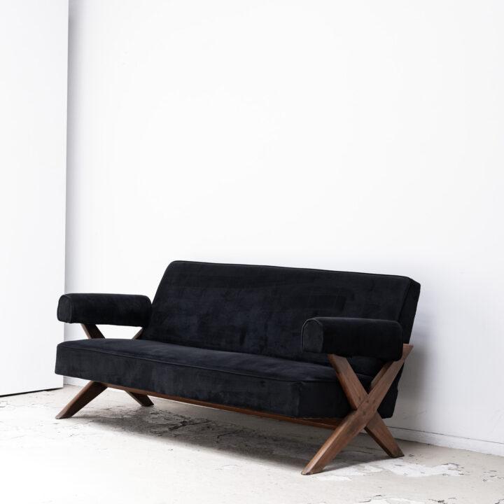 Pierre Jeanneret – Vintage Lounge Sofa with X legs