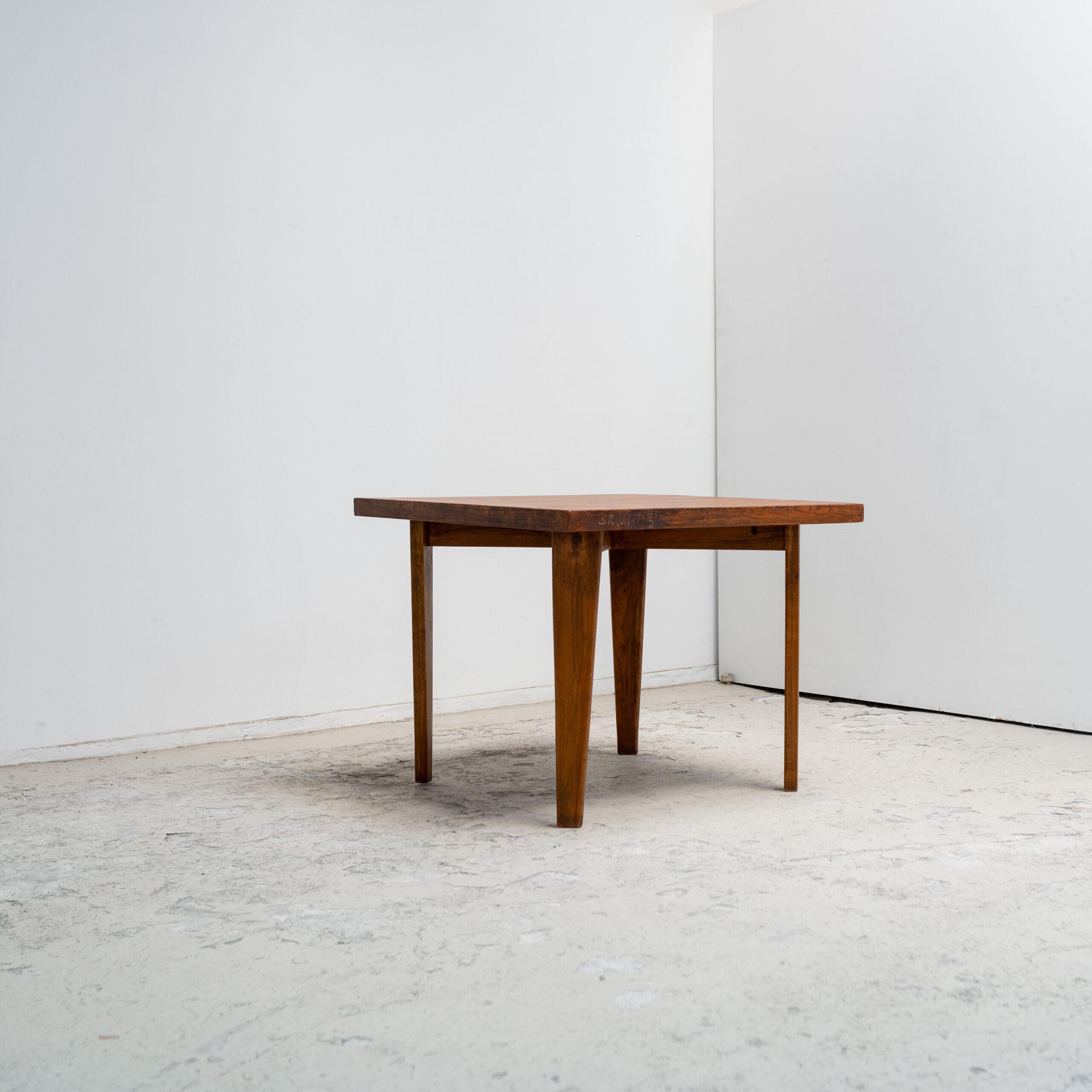 Pierre Jeanneret, square table, ジャンヌレ, スクエアテーブル