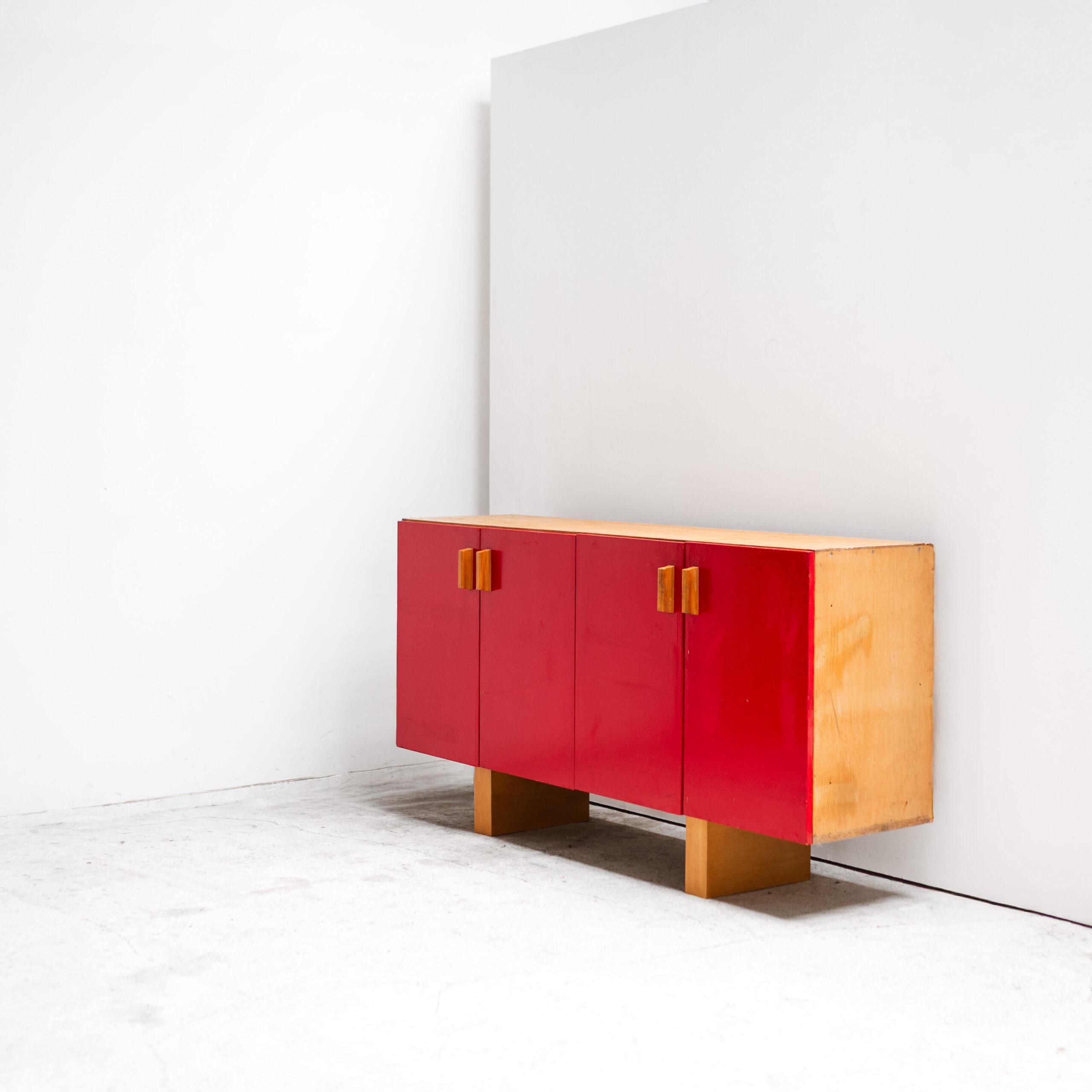 Charlotte Perriand, red cabinet