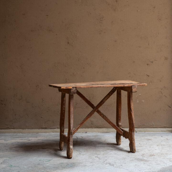 Spanish Antique Wooden Side Table