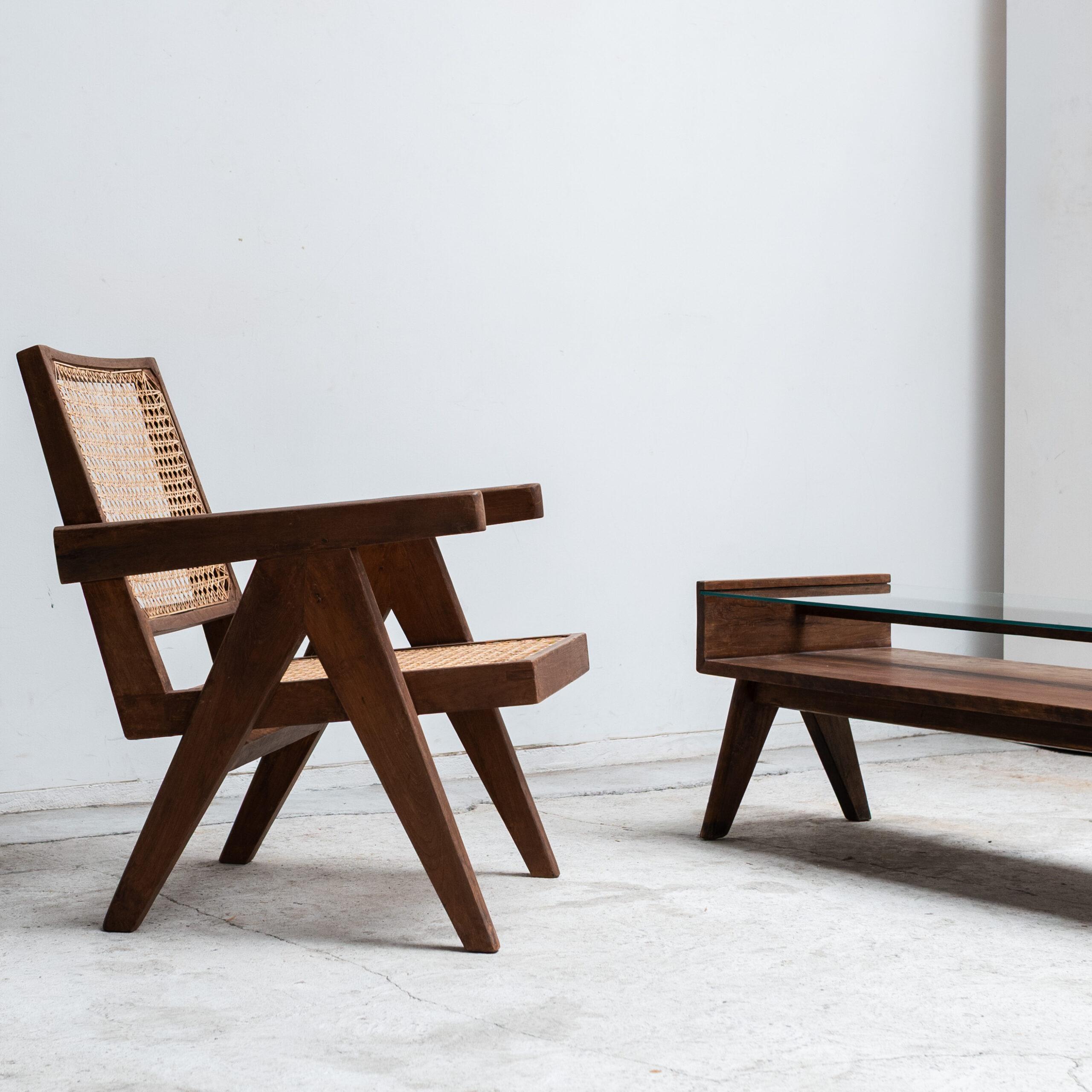 Pierre Jeanneret, glass table